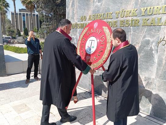 Hatay’da avukatlardan buruk kutlama