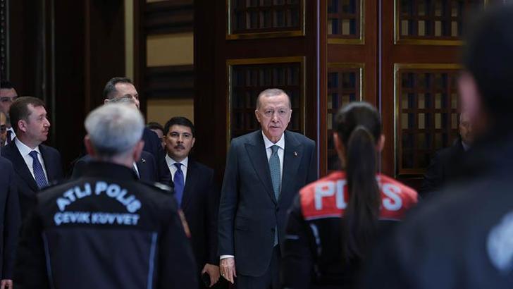 Cumhurbaşkanlığı Külliyesi'nde 'Polis Haftası' töreni