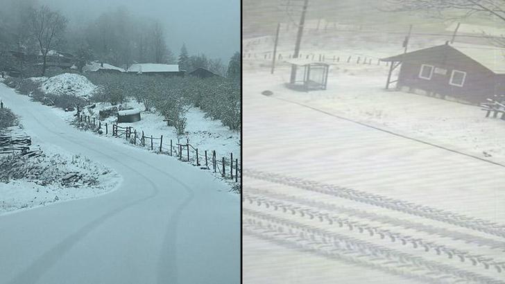 Sakarya’nın yükseklerine kar yağdı, valilik don uyarısı yaptı