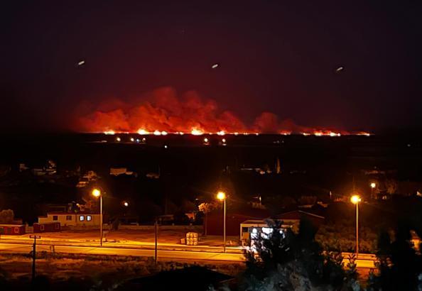 Göksu Deltası'nda sazlık yangını