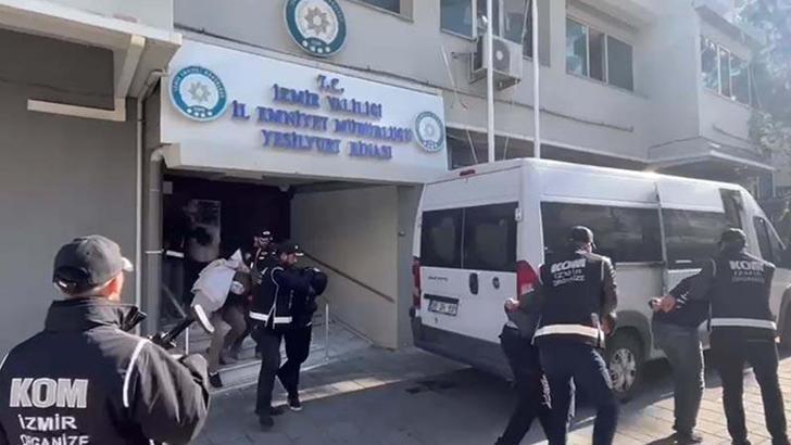 İzmir'deki suç örgütü operasyonunda 5 şüpheli tutuklandı