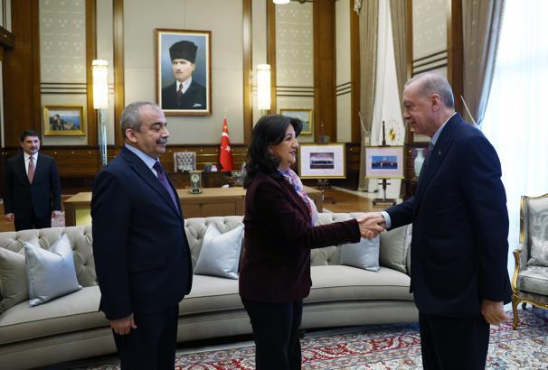 Cumhurbaşkanı Erdoğan, DEM Parti heyetini kabul etti