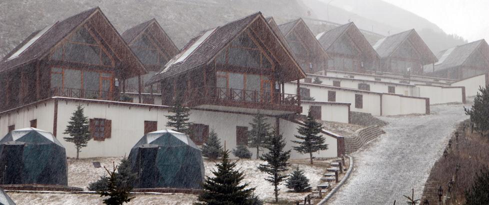 Erzurum'da kar yağışı