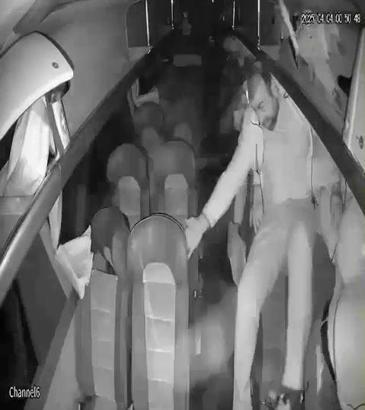 23 kişinin yaralandığı otobüs kazasının araç içi kamera görüntüsü ortaya çıktı