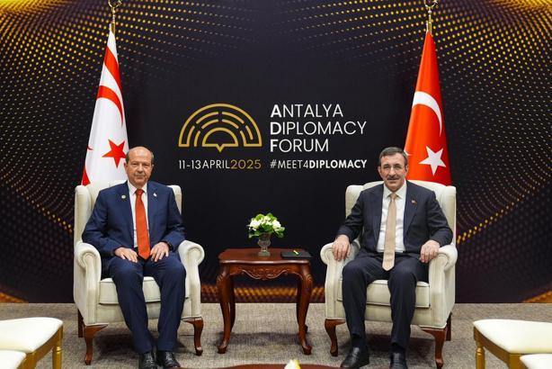Cumhurbaşkanı Yardımcısı Yılmaz, KKTC Cumhurbaşkanı Tatar ile görüştü