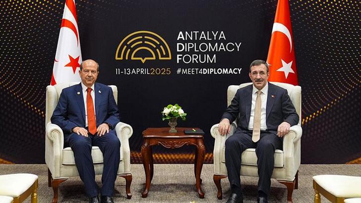 Cumhurbaşkanı Yardımcısı Yılmaz, KKTC Cumhurbaşkanı Tatar ile görüştü