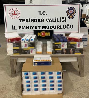 Tekirdağ’da 35 bin 780 makaron ele geçirildi