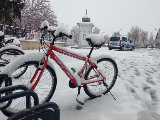 Bolu Dağı'nda kar yağışı (2)