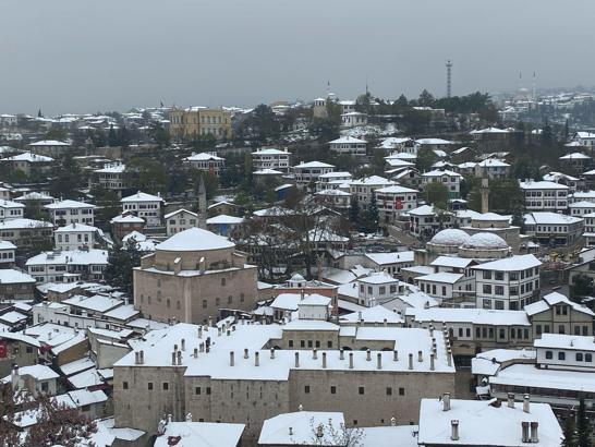 Safranbolu'da kar güzelliği