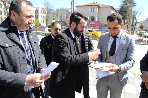 Bolu'da Yeniden Refah Partisi üyelerinden Gazze dilekçesi