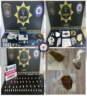 Elazığ’da uyuşturucu operasyonlarında 12 tutuklama
