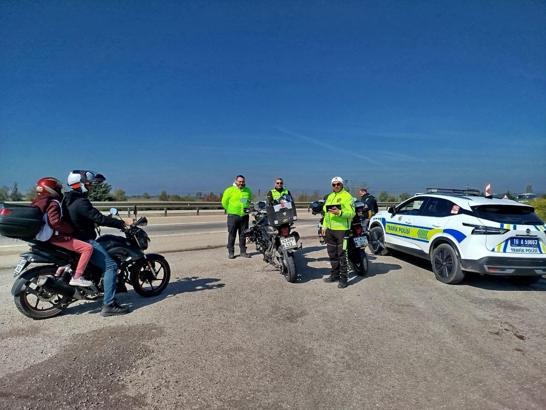 Karacabey’de motosiklet denetimlerinde 52 bin TL ceza kesildi
