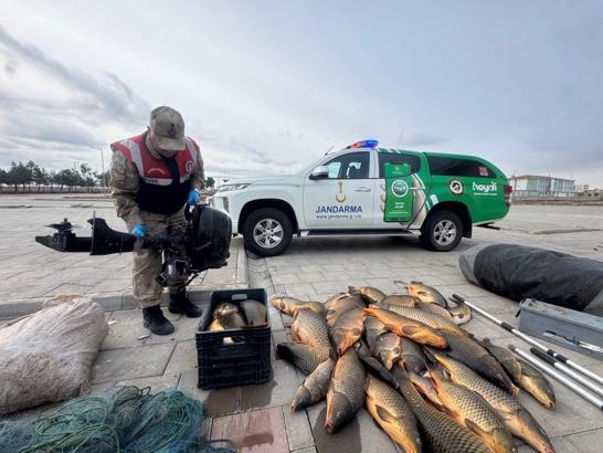 Şanlıurfa’da, kaçak balık avına 221 bin TL ceza
