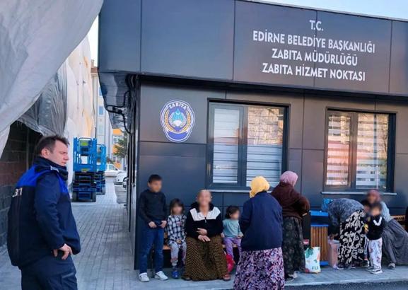 Edirne'de dilenci operasyonu