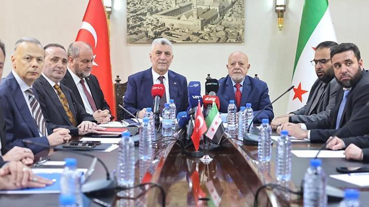 Bakan Bolat, Suriye Ekonomi ve Sanayi Bakanı eş-Şa’ar ile görüştü