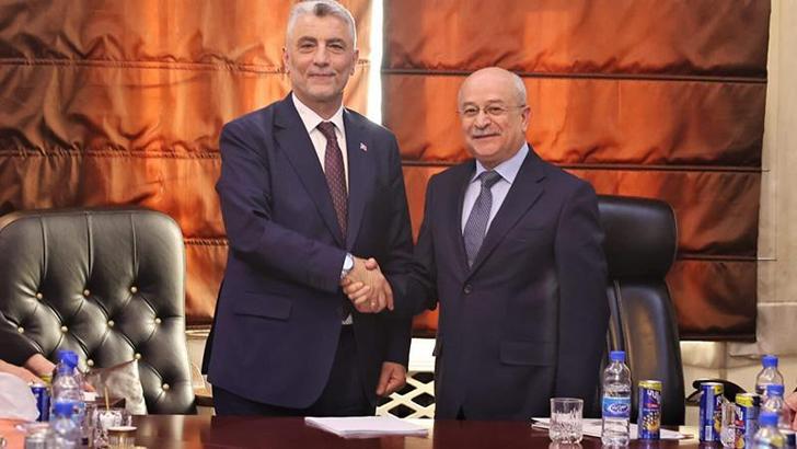 Bakan Bolat, Suriye Ulaştırma Bakanı Bedir ile bir araya geldi