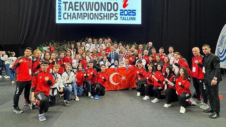 Avrupa Taekwondo Poomsae ve Para Poomsae Şampiyonası’nın sporcularımızdan 3’ü altın 14 madalya