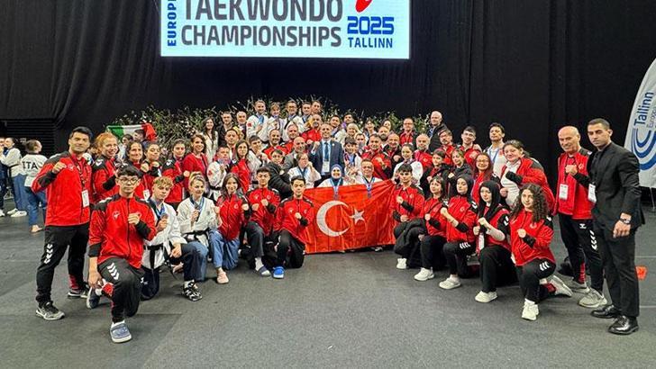 Avrupa Taekwondo Poomsae ve Para Poomsae Şampiyonası’nda sporcularımızdan 3’ü altın 14 madalya