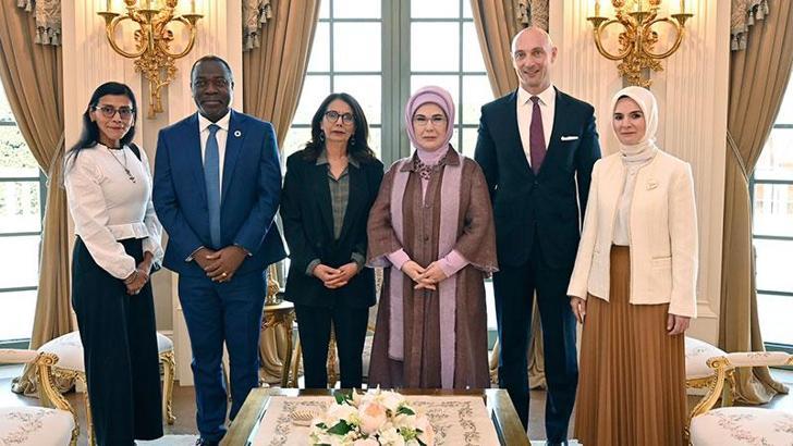 Emine Erdoğan, BM Genel Sekreteri Çocuklara Yönelik Şiddet Özel Temsilcisi M'jid ile görüştü