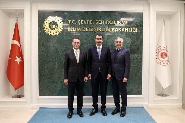 Bakan Kurum, Fenerbahçe Başkanı Ali Koç'u kabul etti