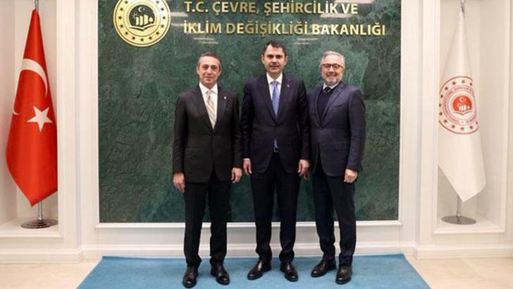 Bakan Kurum, Fenerbahçe Başkanı Ali Koç'u kabul etti