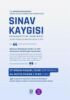 Bodrum'da 'Sınav Kaygısı' psikoeğitim semineri