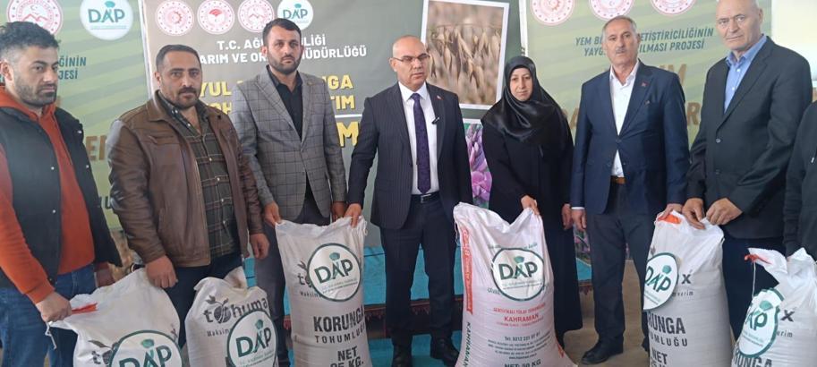 Ağrı'da 525 çiftçiye tohum desteği