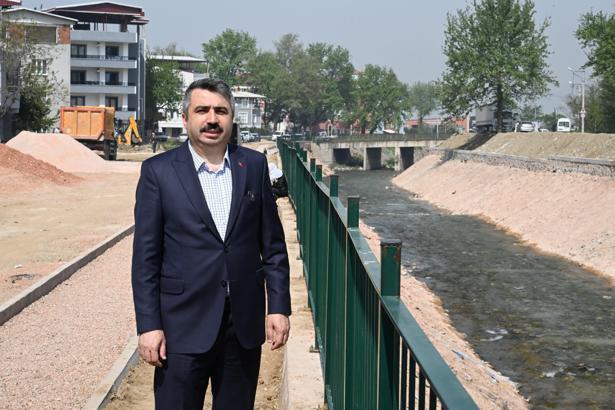 Yıldırım’da Deliçay ıslah projesinin yüzde 80'i tamamlandı