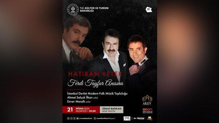 Ankara'da Ferdi Tayfur anısına 'Hatıran Yeter' konseri