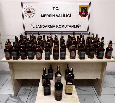Erdemli’de gümrük kaçağı içki ele geçirildi