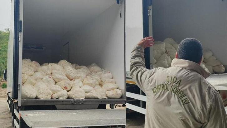 Sakarya'da son tüketim tarihi geçmiş 23 ton lor peyniri ele geçirildi