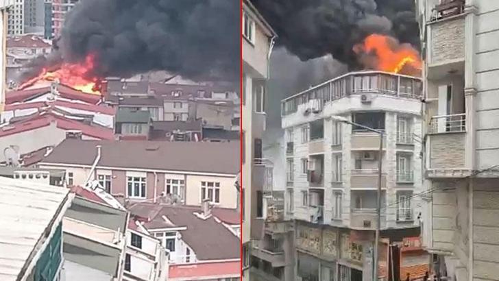 Esenyurt'ta 5 katlı binada yangın paniği