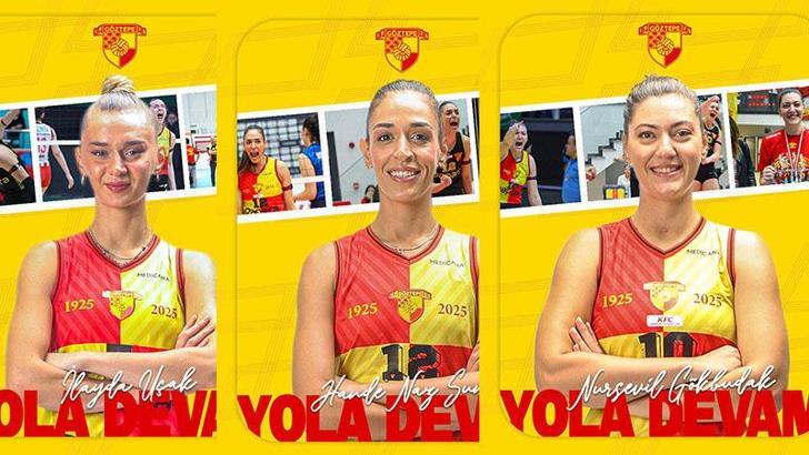 Göztepe voleybolda 3 oyuncu daha kaldı
