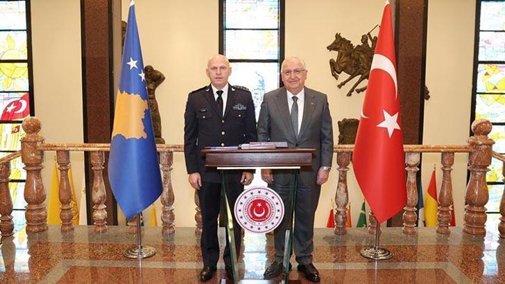 Bakan Güler, Kosova Genelkurmay Başkanı Jashari’yi kabul etti