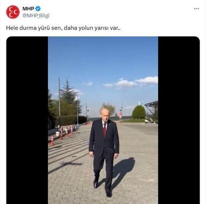 MHP'den Devlet Bahçeli paylaşımı