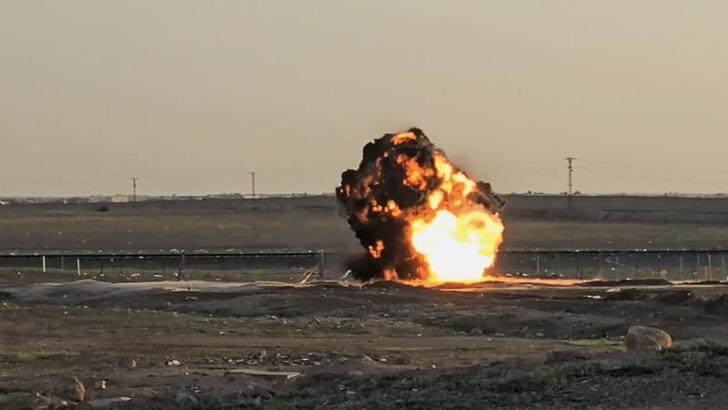 Nusaybin’de 2 mayın, kontrollü olarak imha edildi
