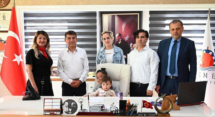 Minik Ege Eymen Ünal, 'başkan' oldu