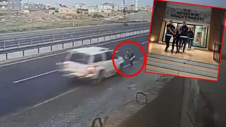 Yola kapan atan polise otomobiliyle çarpan kaçakçılık şüphelisi ile 2 iş birlikçisi tutuklandı