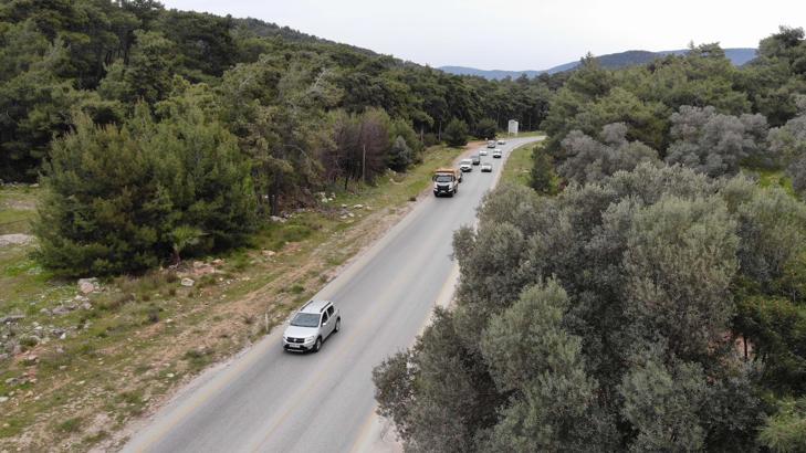 Bodrum'da dron destekli trafik uygulaması