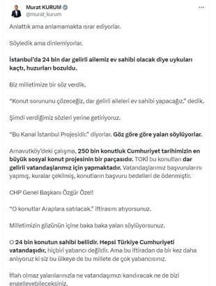 Bakan Kurum: 'Bu Kanal İstanbul Projesidir' diyorlar, göz göre göre yalan söylüyorlar