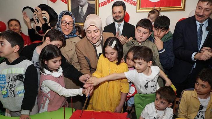 AK Parti Kadın Kolları Başkanı Ercan, hastanede tedavi gören çocukları ziyaret etti