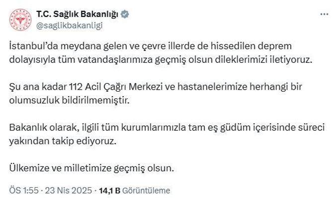 Sağlık Bakanlığı: Şu ana kadar olumsuzluk bildirilmedi