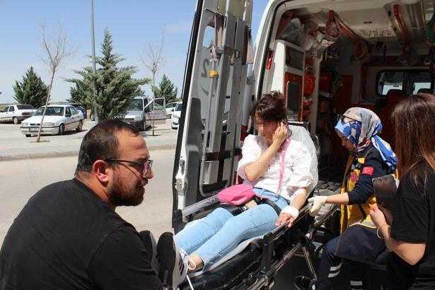 Kapıyı kırıp girdiği evde eşini darbetti