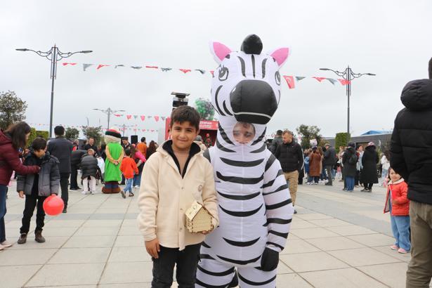 Samsun’da çocuklar doyasıya eğlendi