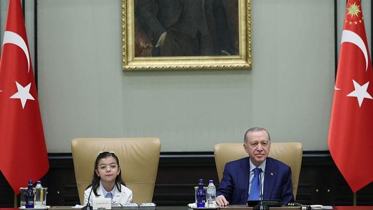 Cumhurbaşkanı Erdoğan, çocukları kabul etti