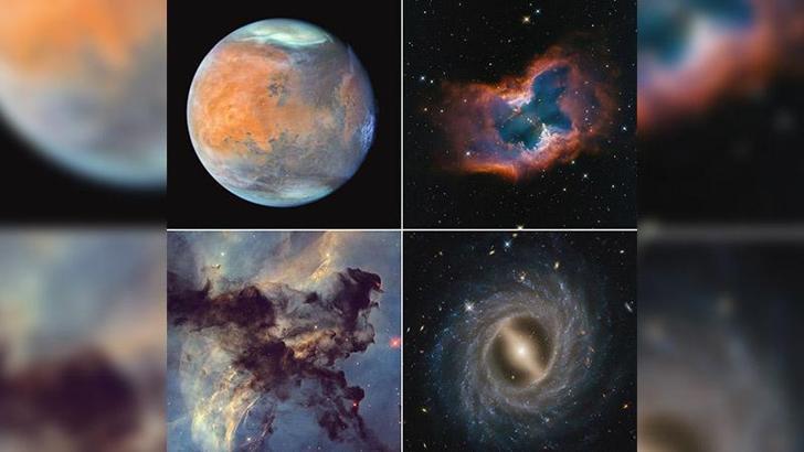 Hubble Uzay Teleskobu 35’inci yılında dört fotoğraf paylaştı
