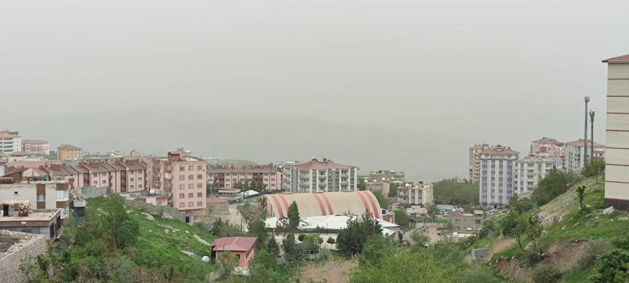Şırnak'ta toz taşınımı etkili oldu