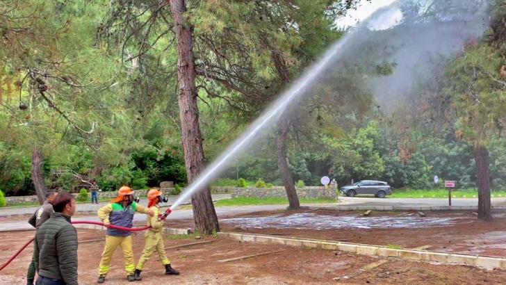 Milli Park’ta ‘Acil durum tahliye tatbikatı’