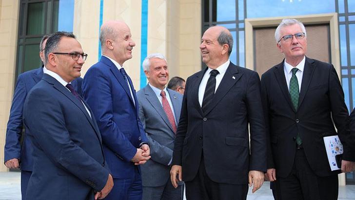 YÖK Başkanı Özvar, KKTC Cumhurbaşkanı Tatar ile bir araya geldi