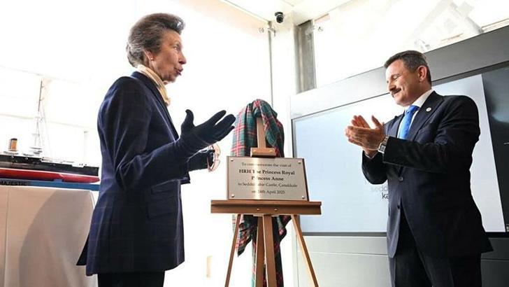 Birleşik Krallık Kraliyet Prensesi Anne, Seddülbahir Kalesi’ni ziyaret etti